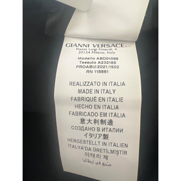 Versace Black Greca Border One-Piece Swimsuit - Picture 8 of 8